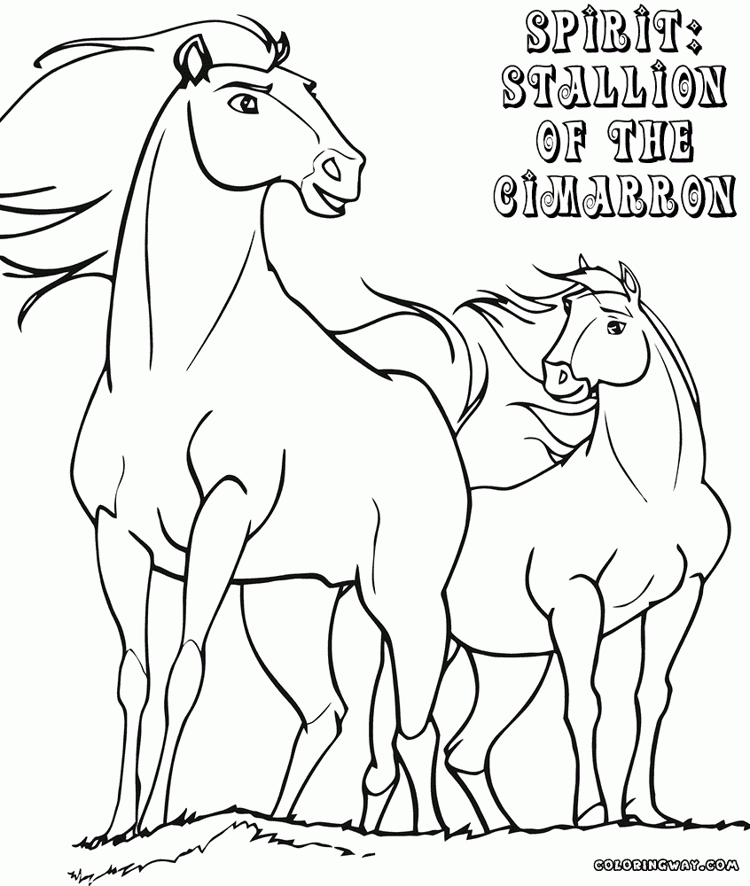 Spirit Cimarron Coloring Pages | Coloring Pages To Download And Print serapportantà Coloriage Spirit