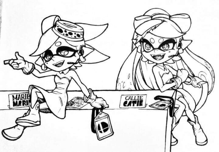 Splatoon Coloring Pages - 100 Free Coloring Pages dedans Coloriage Splatoon 3