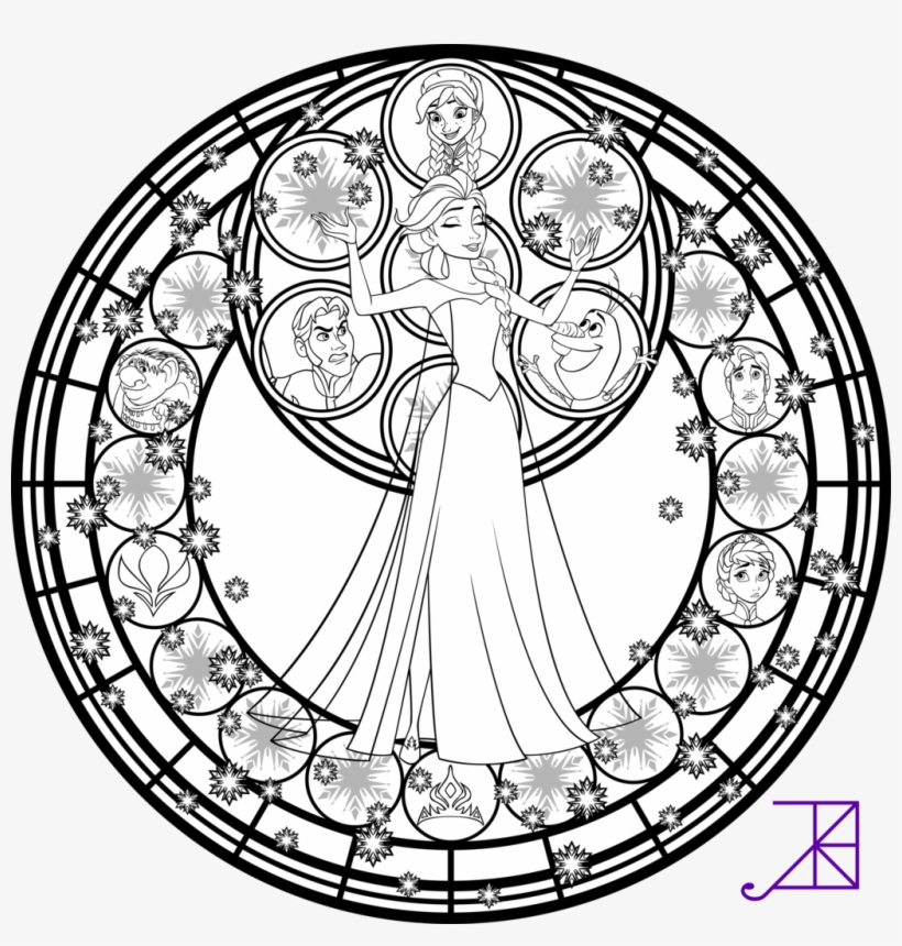 Stained Glass Coloring Pages Disney Princess Jasmine - Disney Mandala à Mandala Disney Princesse