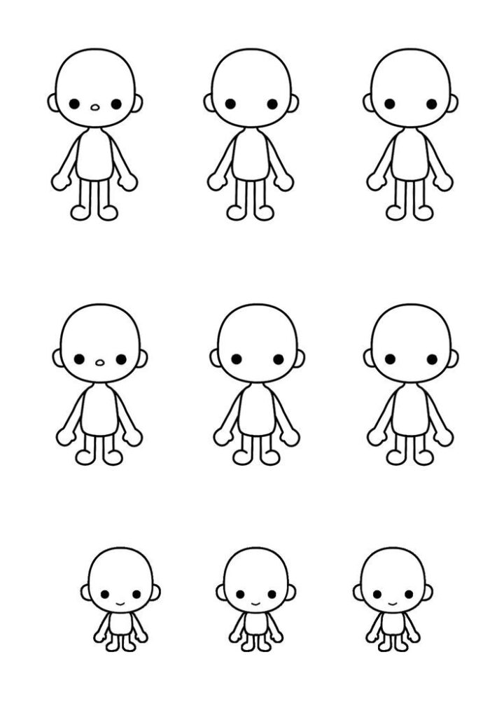 Toca Boca Paper Dolls Body Printables Diy | Desenhos Boca, Boca Para destiné Dessin Toca Boca A Imprimer