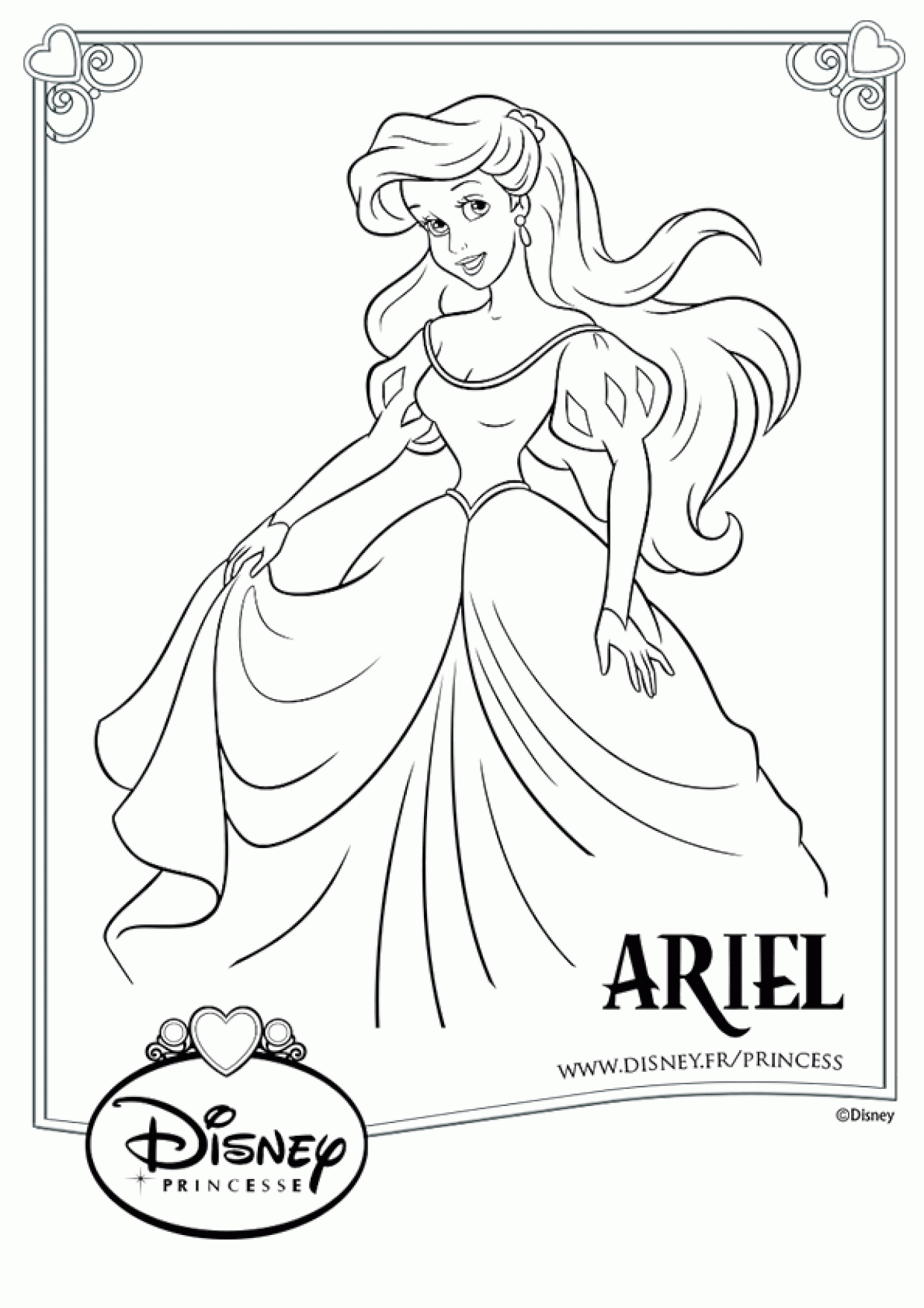 Top46+ Dessin Ariel Images - Lesgenissesdanslmais concernant Ariel Dessin À Imprimer