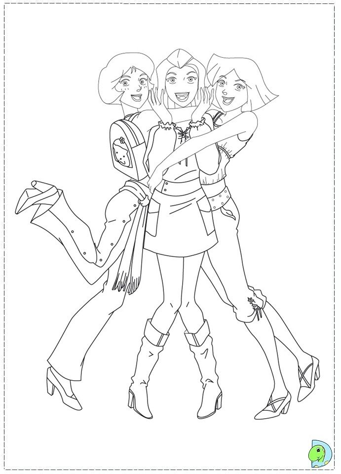 Totally Spies Coloring Page | Coloriage, Coloriage Enfant, Enfants Espions pour Coloriages Totally Spies