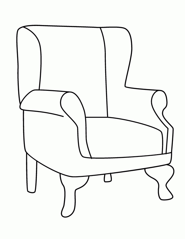 Une Chaise Coloriage concernant Coloriage Chaise