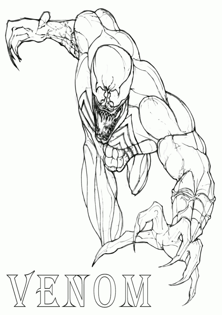 Venom Coloring Pages | Coloring Pages To Download And Print avec Dessin De Venom