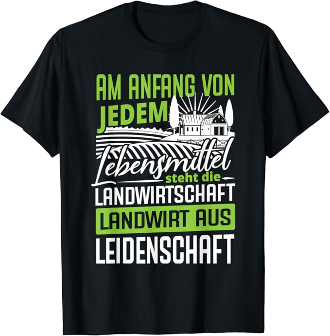 Landwirt Leidenschaft Lebensmittel Landwirtschaft T-Shirt : Amazon.de