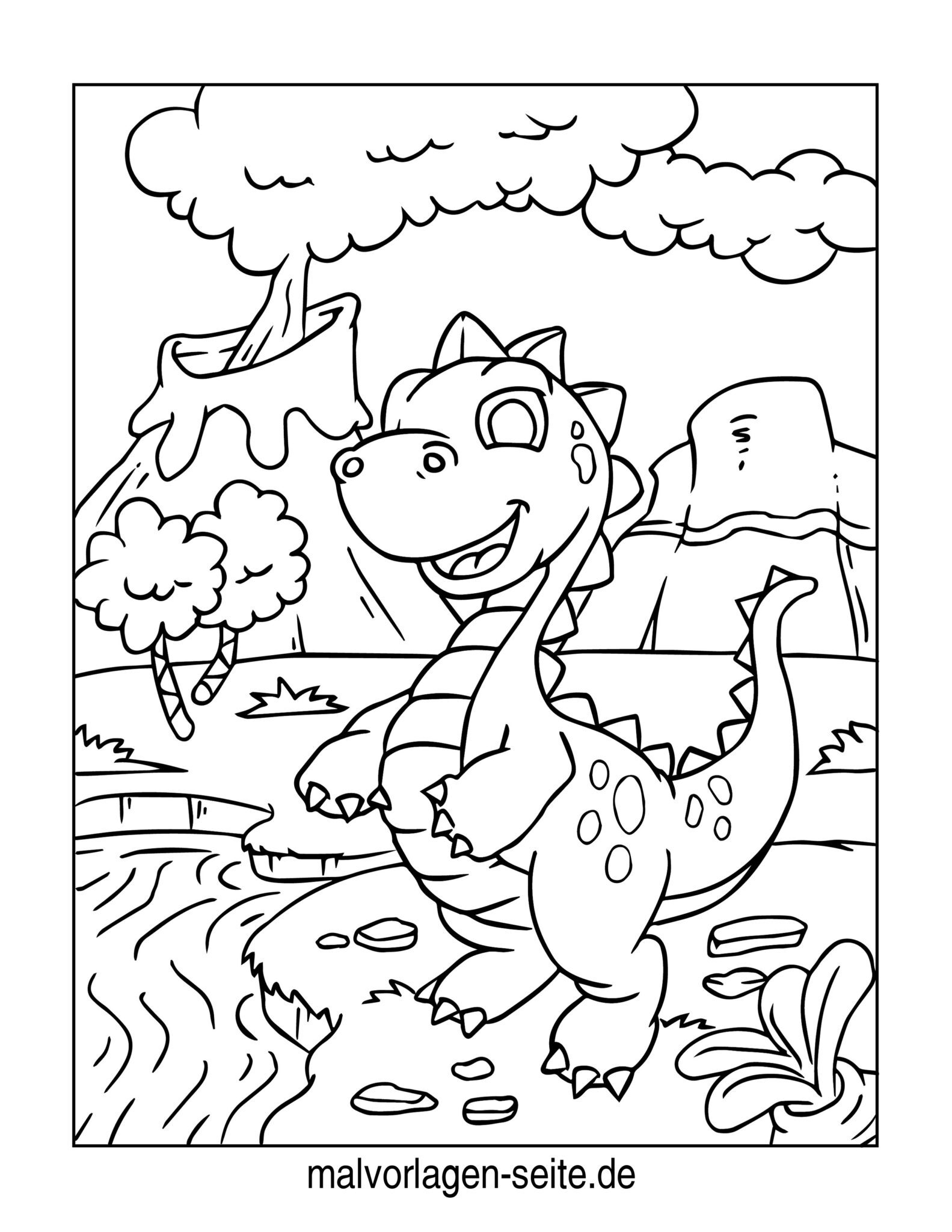  Dinosaurier Malvorlage Malvorlagen Ausmalbilder Dino Ausmalen Kinder Bildidee 