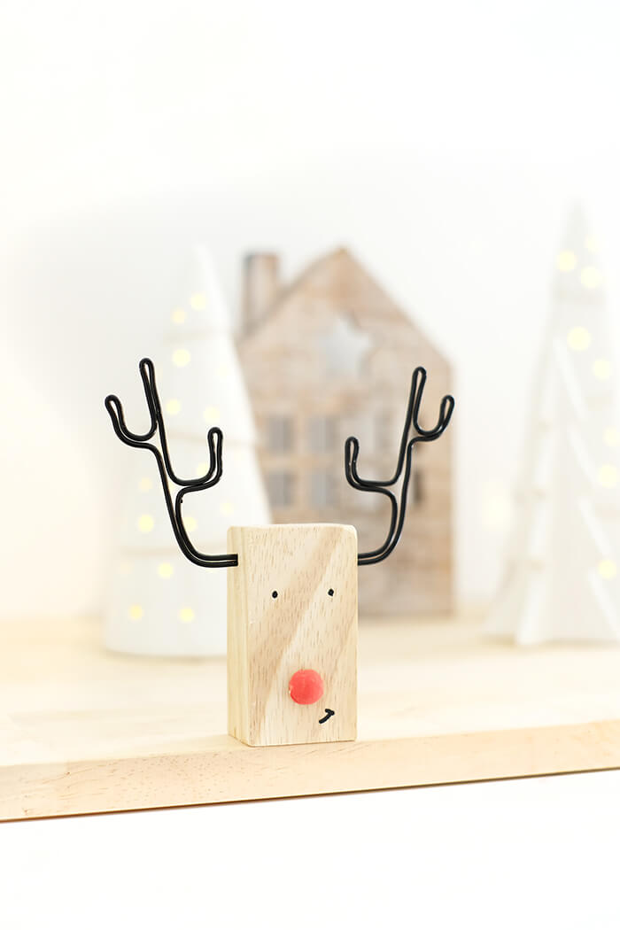  ulululu: Rentier Weihnachtsdeko Holz Basteln Motiv 