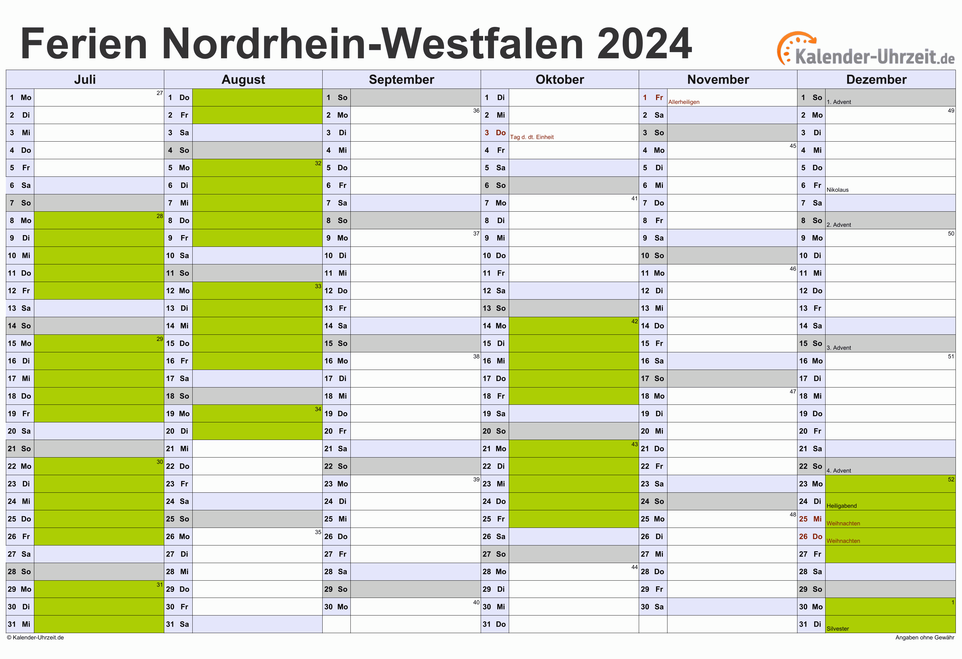  Ferien Nrw 2025 Download - Ferien Sommer 2025 in Sachsen – Planen Sie 