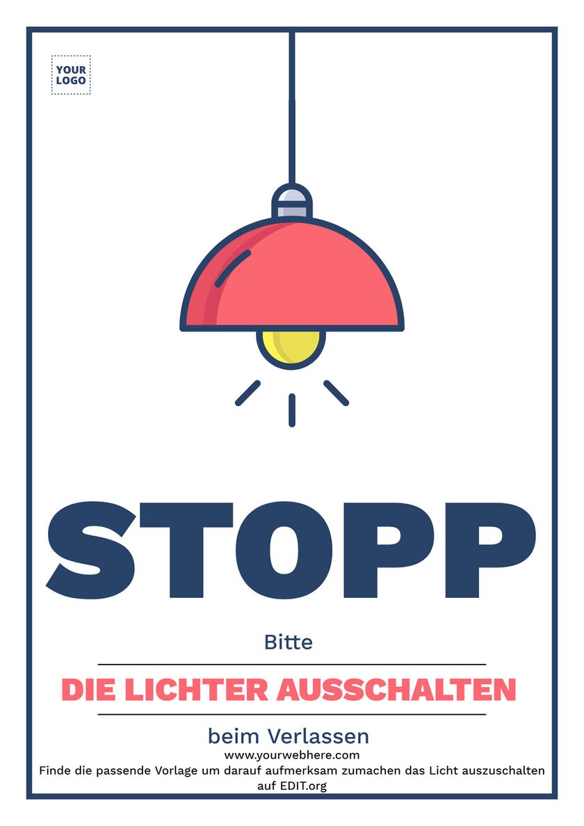  Kostenlose Vorlagen für Schalte das Licht aus Schilder 