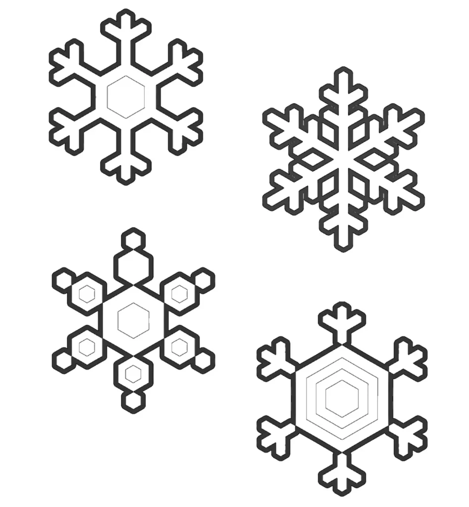  Schneeflocke Ausmalbild - gratis Ausmalbilder für Kinder 