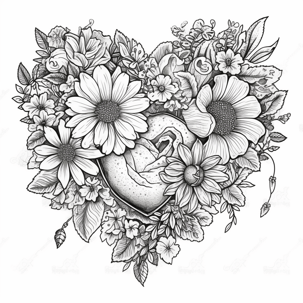  Herzen Ausmalbilder kostenlos herunterladen - Mal-O-Mat Bildidee 