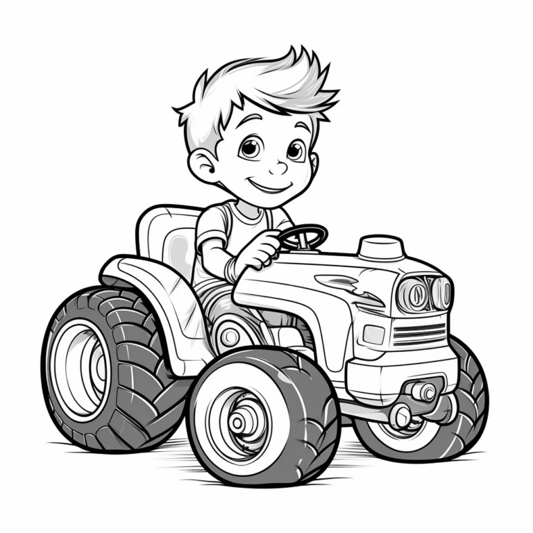  Traktor Ausmalbilder hier kostenlos herunterladen! Motiv 