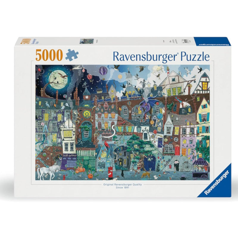  Ravensburger 5000 Piece Puzzle - The Fantastic Street – The Jigstore Illustration 