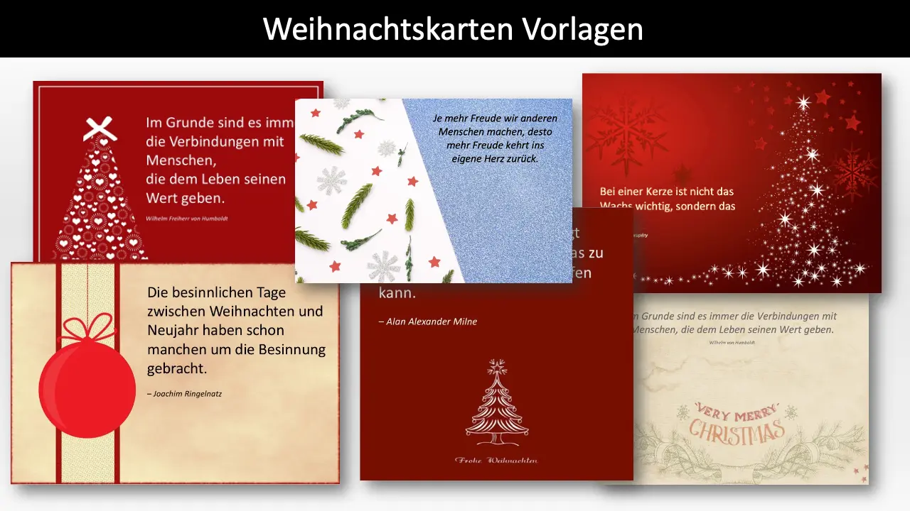 18 kostenlose Weihnachtskarten zum Ausdrucken [Word & PDF] Bildidee 