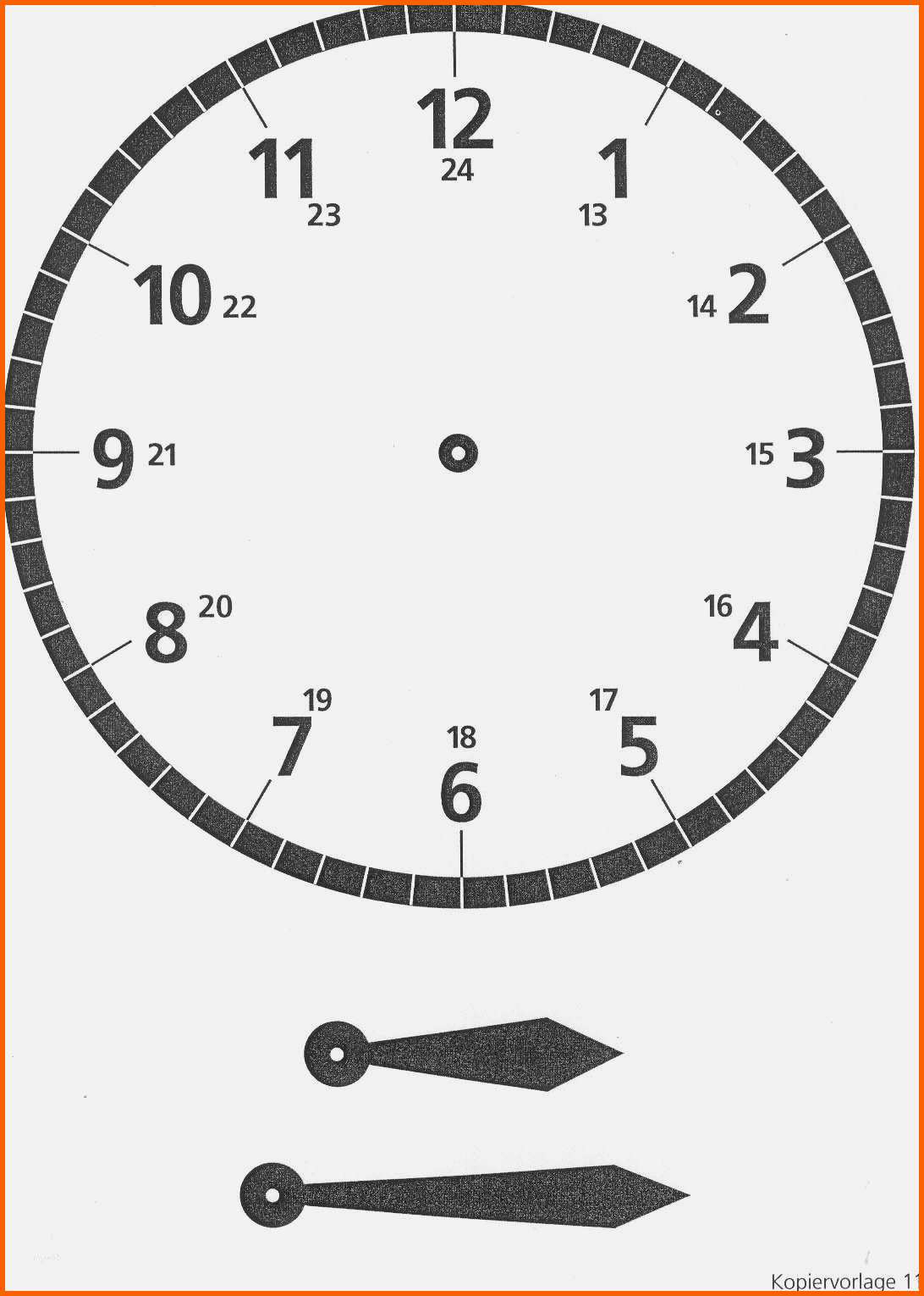  Atemberaubend Uhr Selber Basteln Vorlage Beste Zebis Vorlage Kostenlos Motiv 