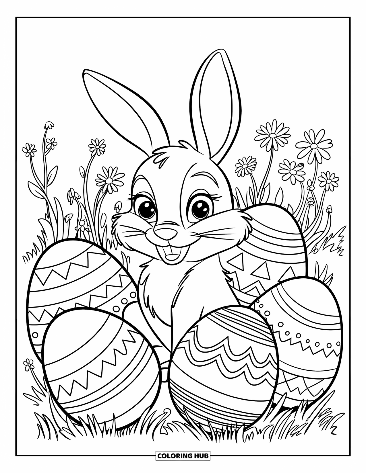  115+ Hasen Ausmalbilder für Kinder & Erwachsene (Kostenlose PDFs zum Illustration 