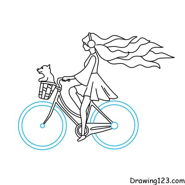  Schritt 9: Als nächstes zeichnen Sie die beiden Räder des Autos Bildidee 