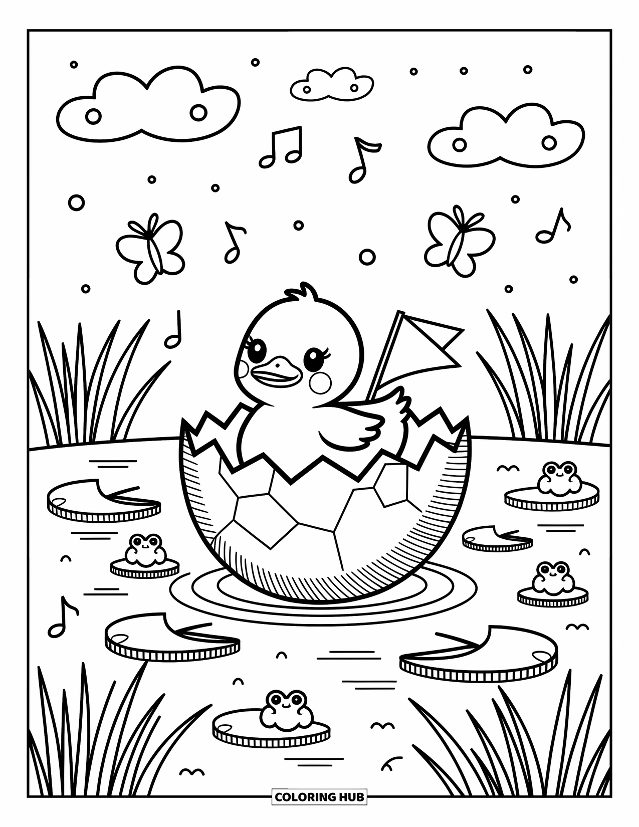  100+ Enten Ausmalbilder für Kinder & Erwachsene (Kostenlose PDFs zum Bildidee 