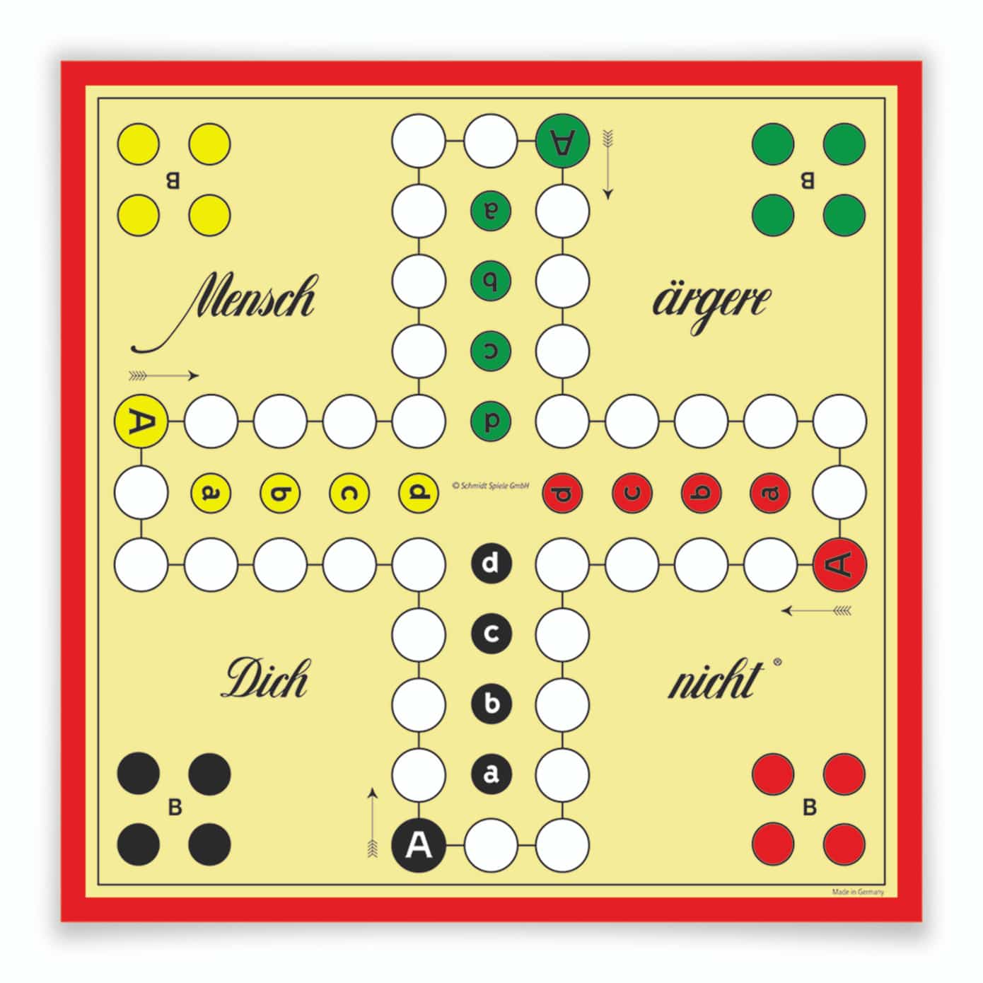  Klebefolie Mensch ärgere dich nicht 4er Original 