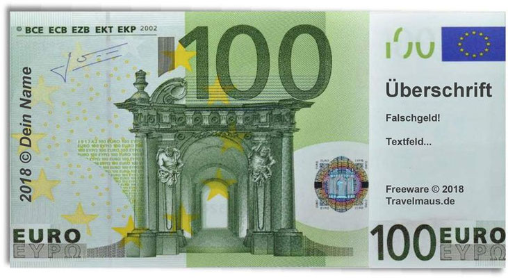  Geldscheine Zum Ausdrucken Kostenlos Spielgeld - Leroy Wu Motiv 