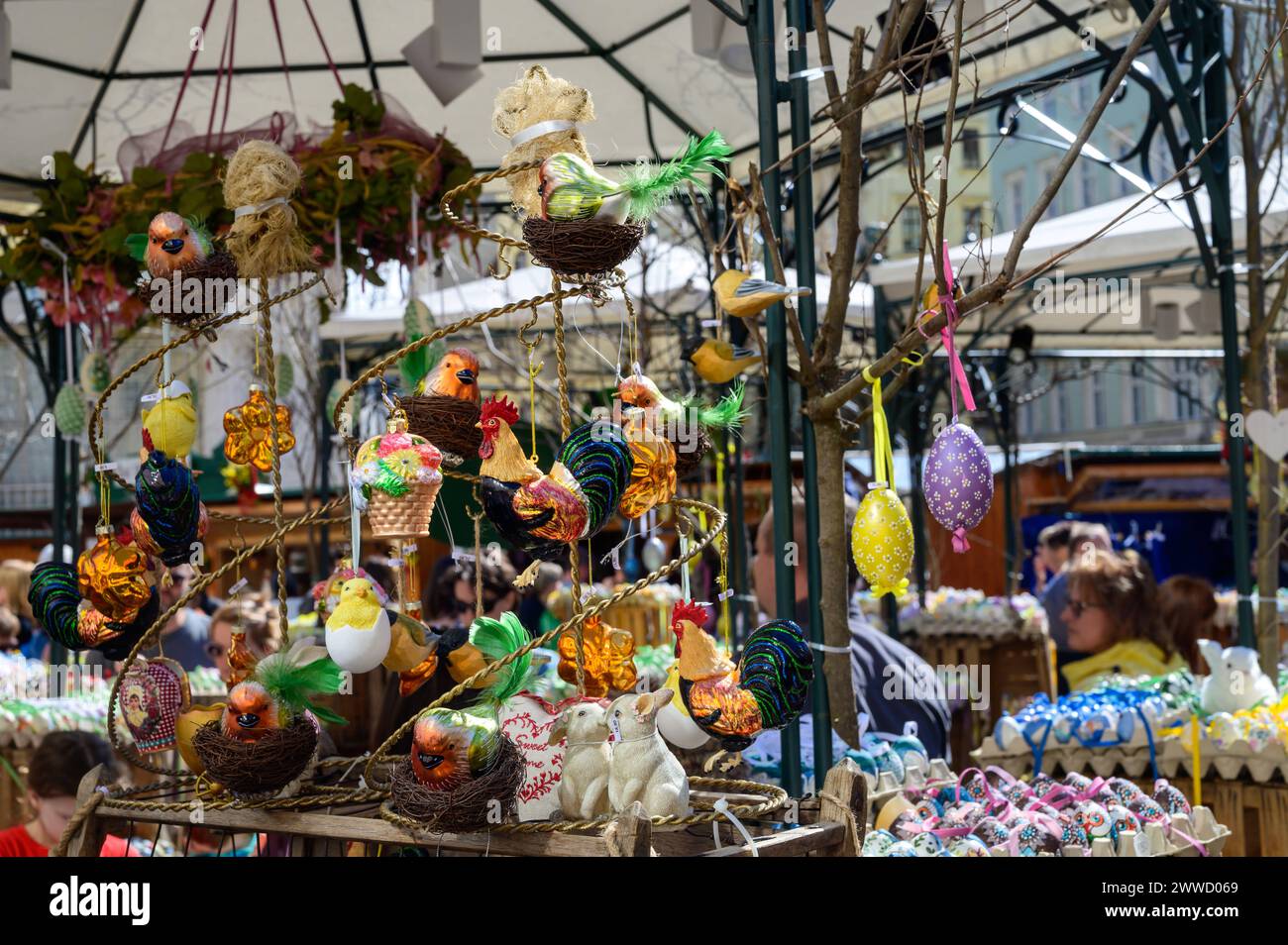  vienna, austria, 23 march 2024, easter marketat the place freyung Motiv 