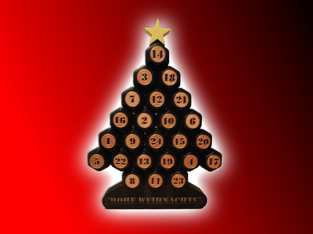  Christmas calendar vase mode / Weihnachtskalender Vasenmodus por Illustration 