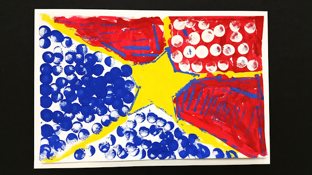  Paintbrush Rocket: Kindergarten Lichtenstein's in Primary Colors! Illustration 