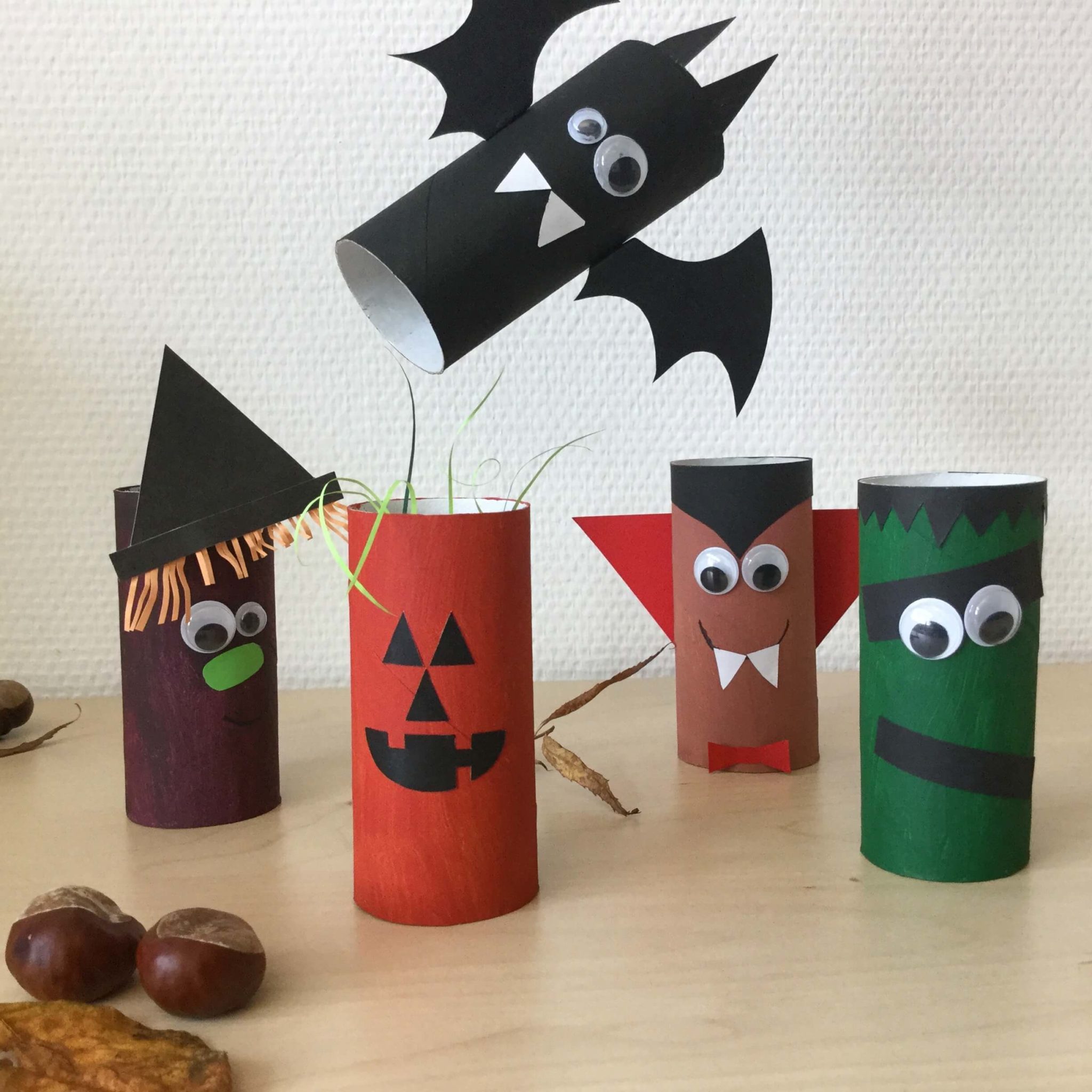  Halloween Deko basteln - tolle Ideen und Anleitungen mit Pappe - ROFU Bildidee 