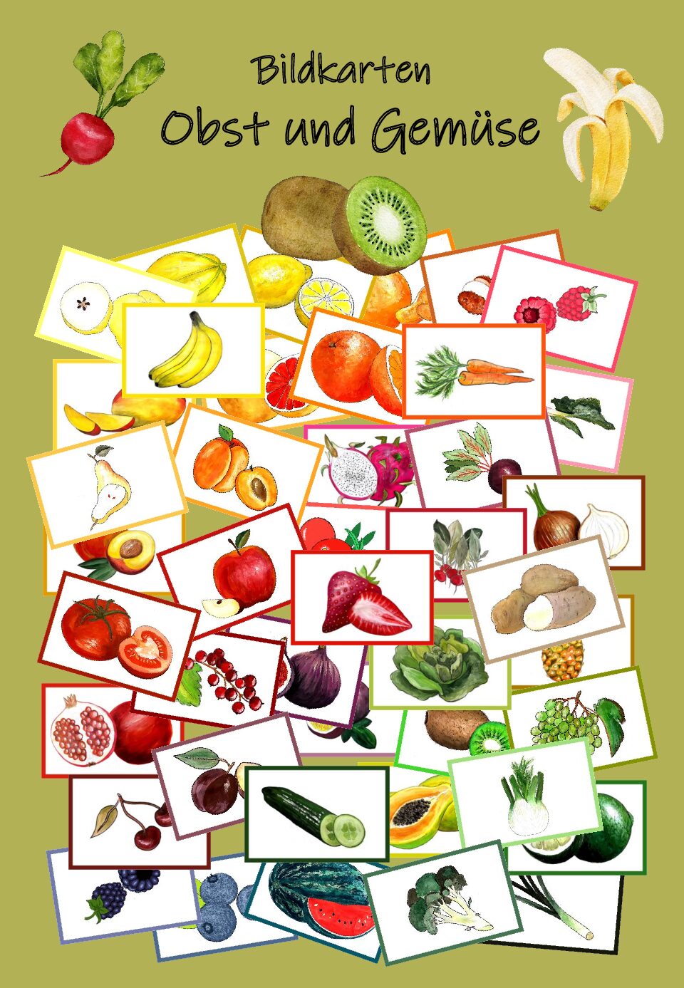  Obst Und Gemüse Mit J Bildidee 