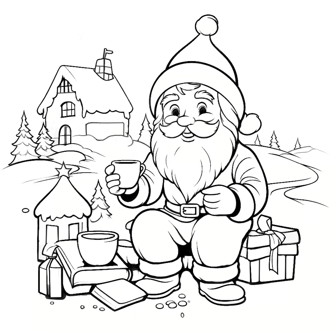  Foto zu Malvorlage Weihnachten Ausmalbild Weihnachtsmann M by Mal-O-Mat on 