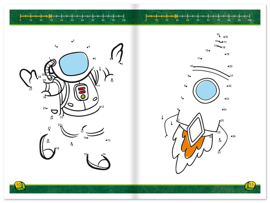  Foto zu Zahlen verbinden von 1 bis 100 - Lernhilfe 
