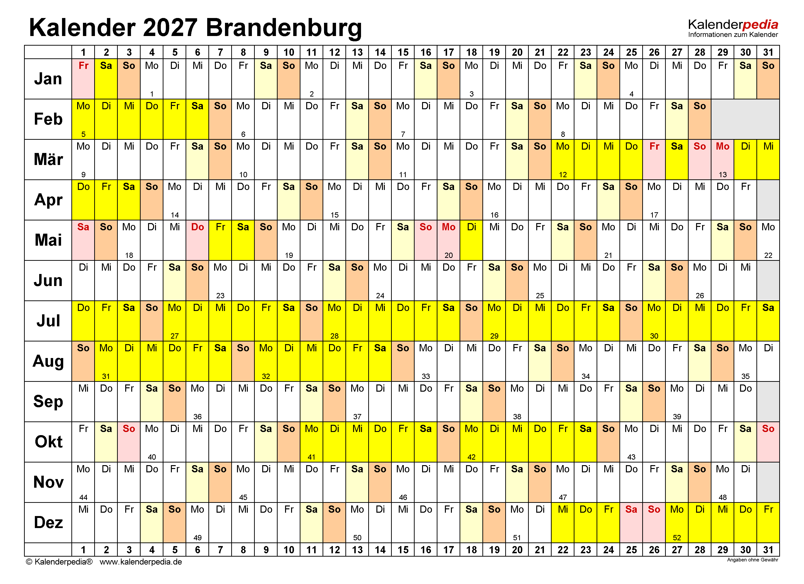  Foto zu Kalender 2027 Ferien Nrw / Nordrhein-Westfalen, Feiertage – JPIGAG 
