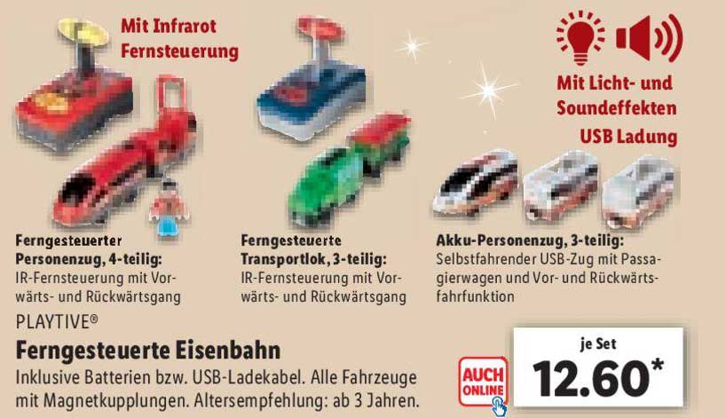  Playtive Ferngesteuerte Eisenbahn Angebot bei Lidl - 1Prospekte.de Bildidee 