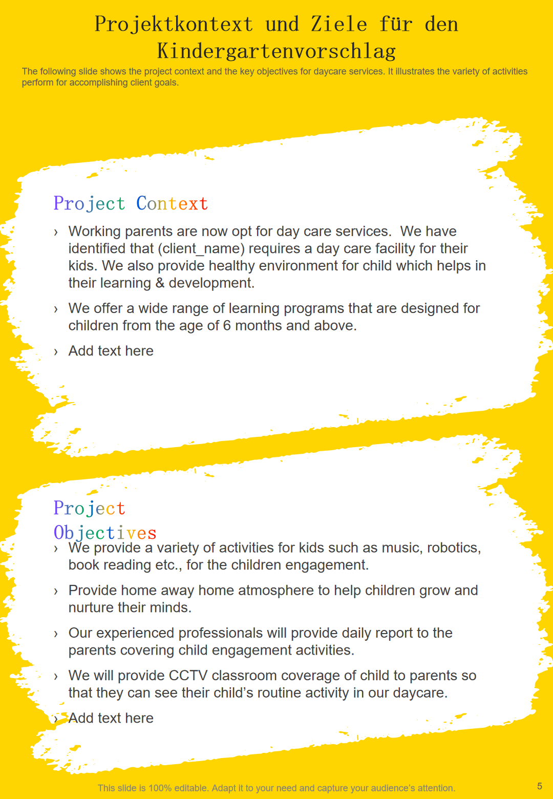  Die 10 besten Vorlagen für Kindergartenvorschläge Illustration 