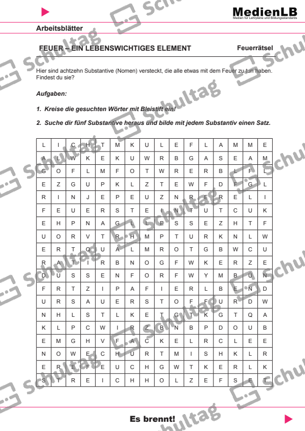  Redewendungen und Sprichwörter rund ums Feuer – Schultag 