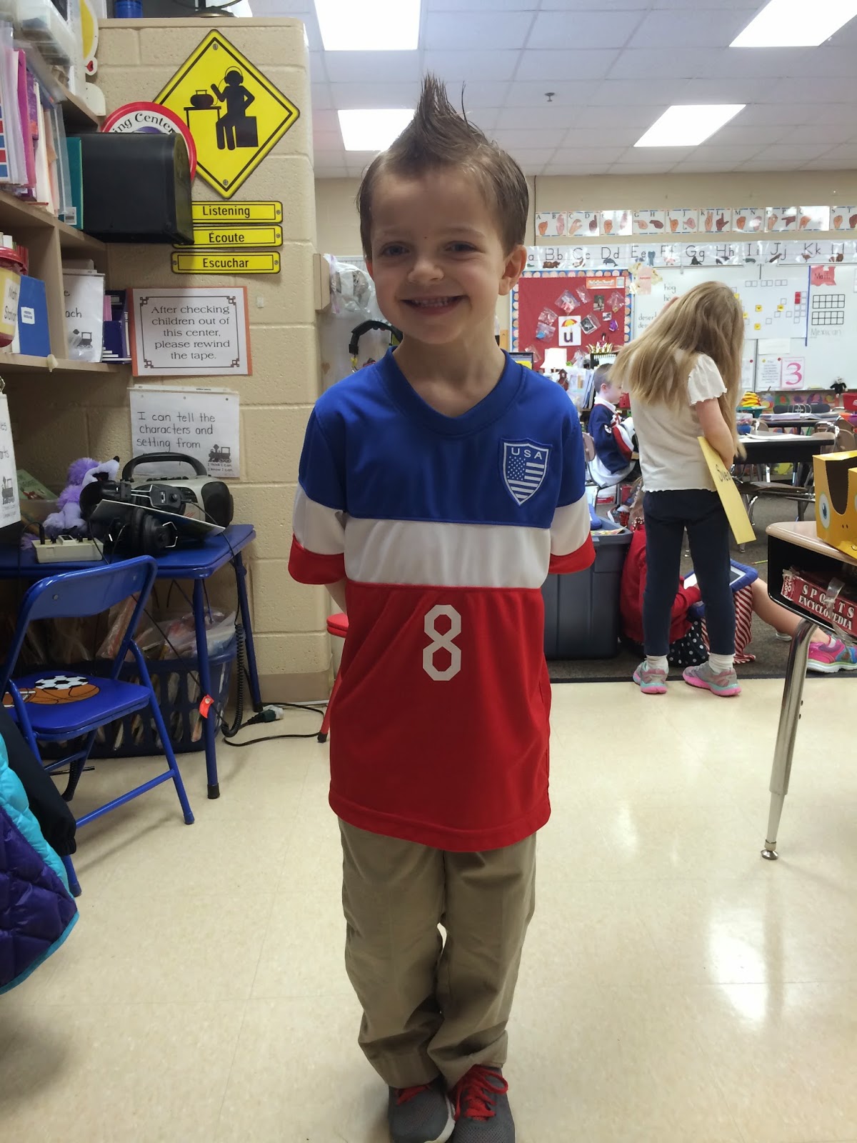  The Hitchcock Family: Kindergarten USA Day Illustration 