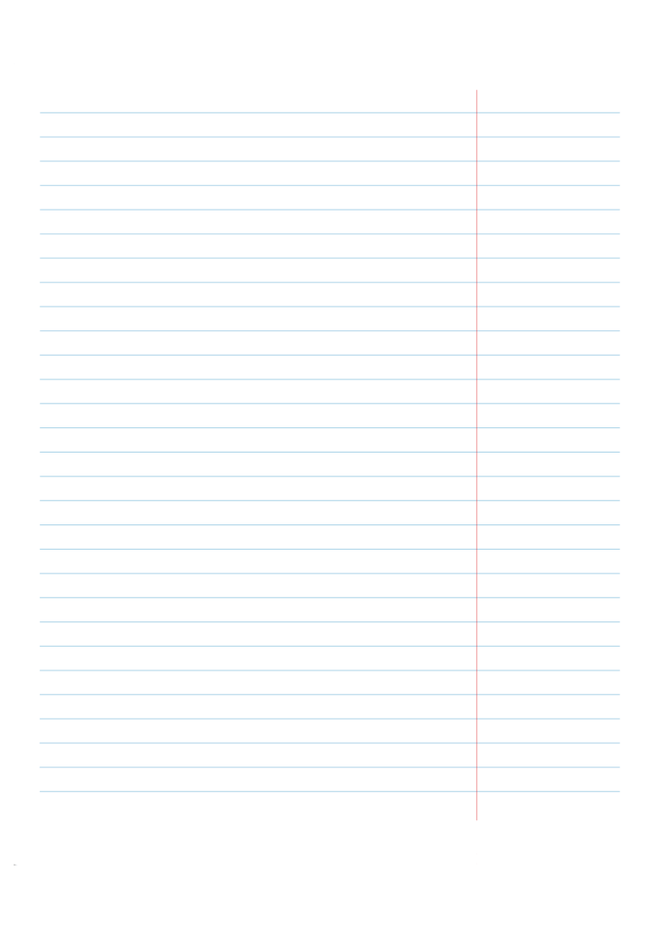  Liniertes Papier: kostenlose Vorlagen zum Ausdrucken [PDF] Motiv 