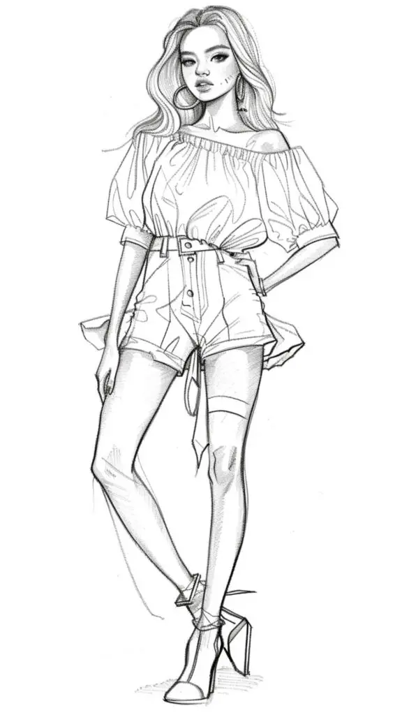  Foto zu 30 Topmodel Ausmalbilder kostenlos zum ausdrucken PDF 