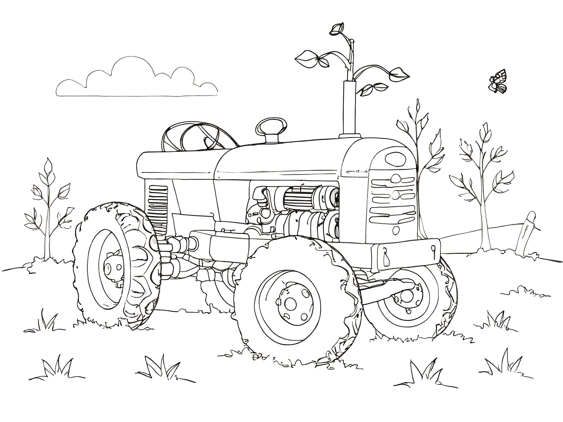  Ausmalbilder Landwirtschaft Illustration 