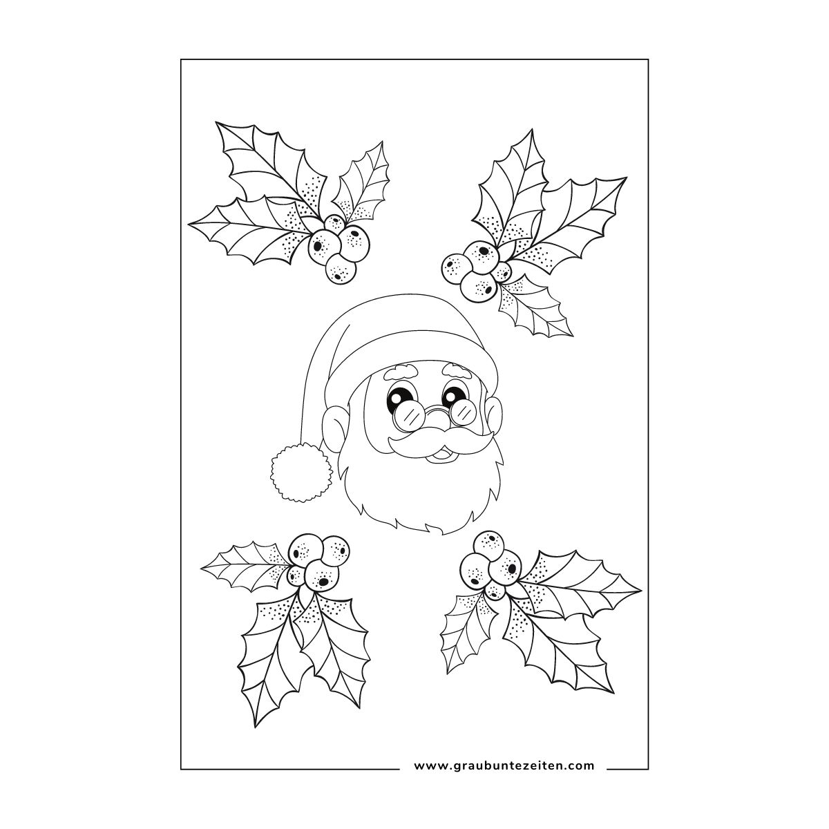  Ausmalbilder Weihnachten Erwachsene - Grau-Bunte-Zeiten Bildidee 