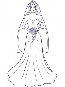  Braut Ausmalbilder - Kostenlose Malvorlagen Motiv 