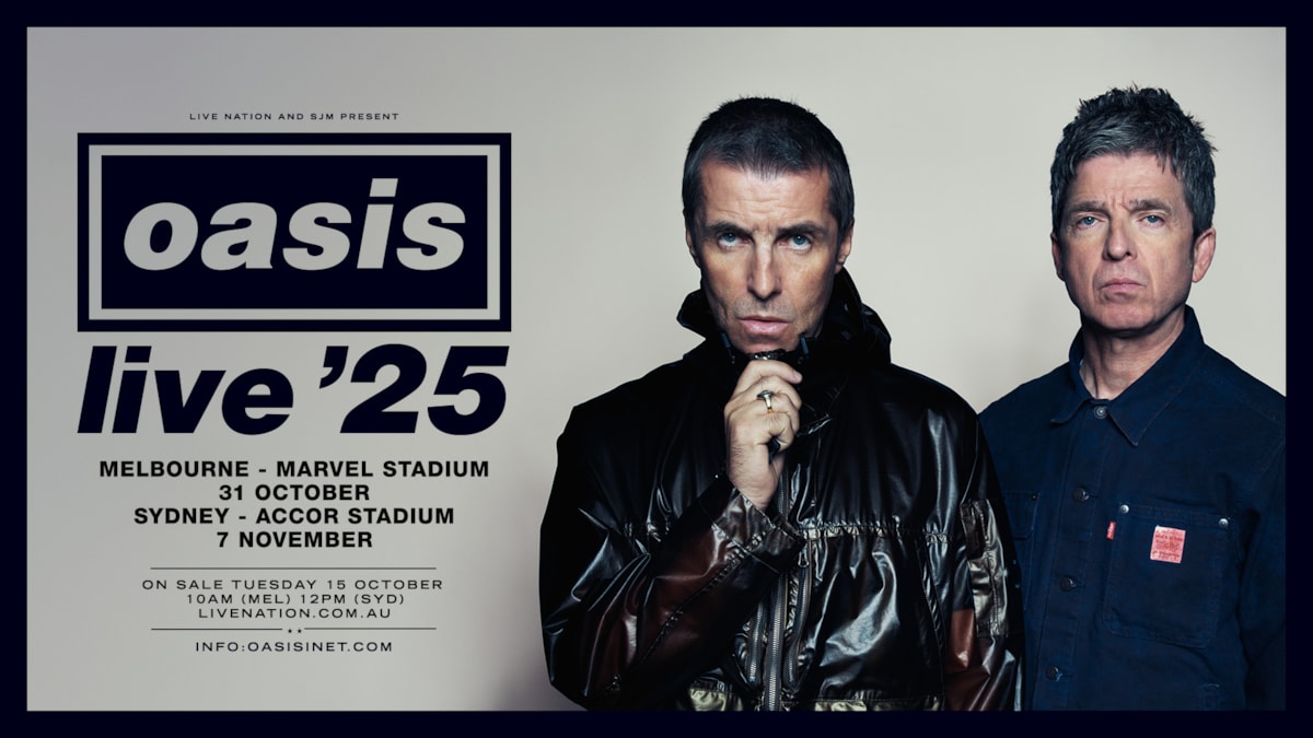  Foto zu OASIS ANNOUNCE AUSTRALIAN LEG OF THEIR HISTORIC 2025 WORLD TOUR 