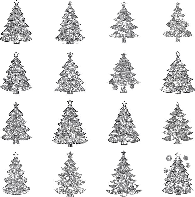  Ornate Christmas Mandala Tree Designs for Holidays 