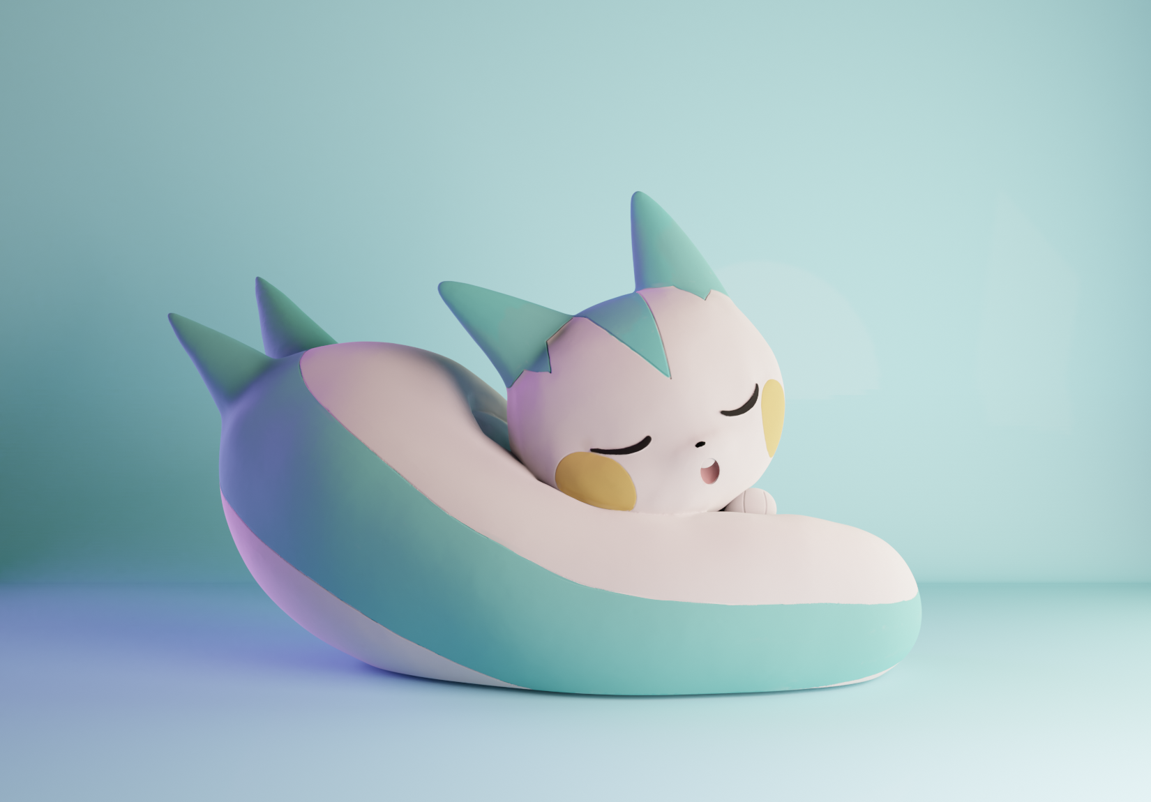  3D-Datei Pokémon Pachirisu Schlafen 🐉 ・Design für 3D-Drucker zum Bildidee 