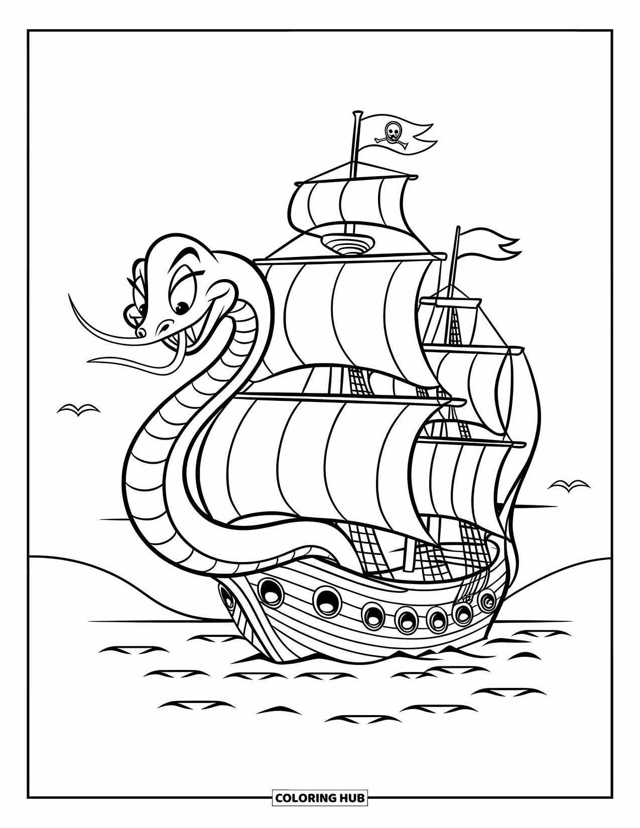  Foto zu 185+ Piraten Ausmalbilder für Kinder & Erwachsene (Kostenlose PDFs zum 