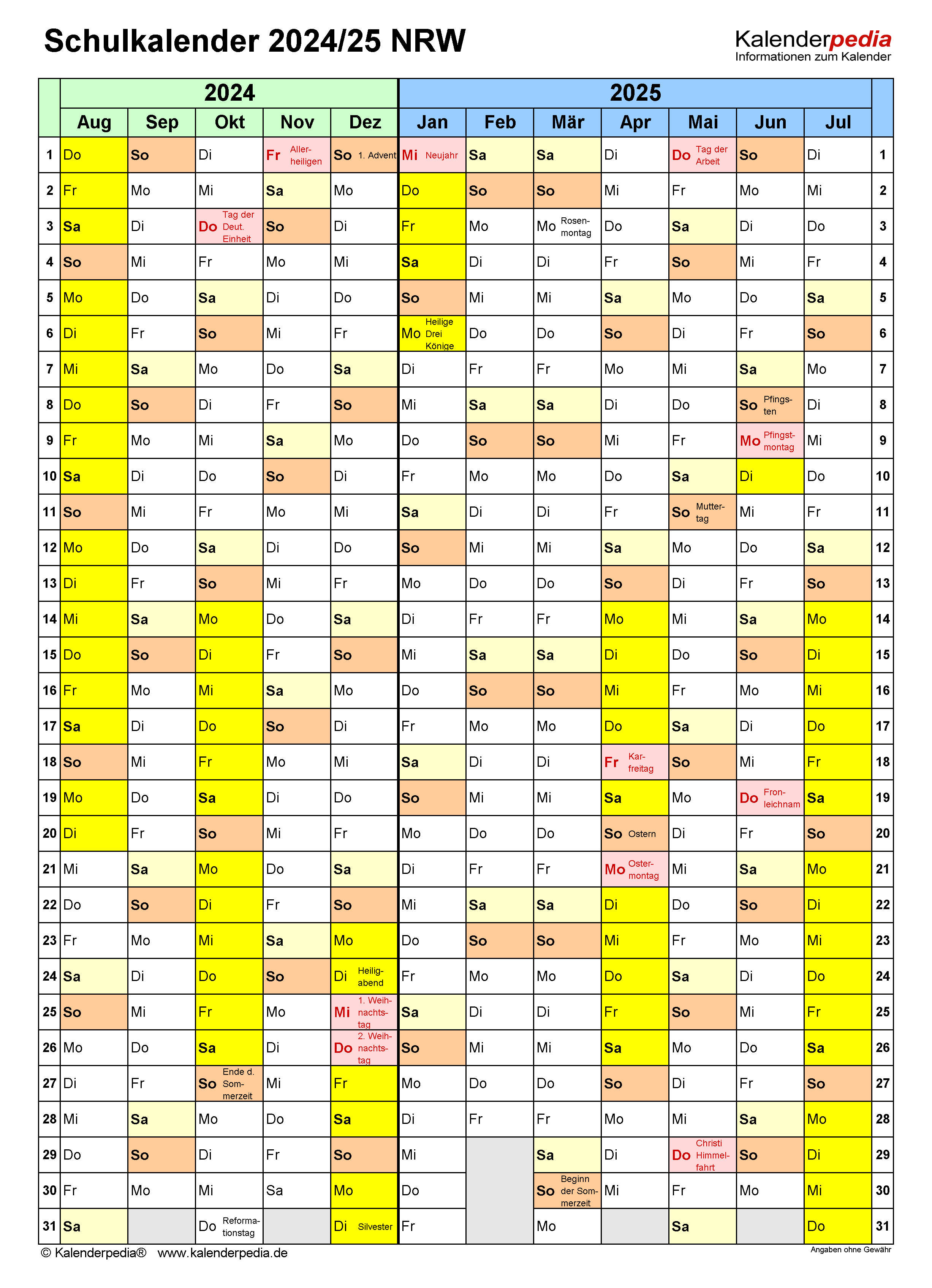  Nrw Ferien 2025 Bildidee 