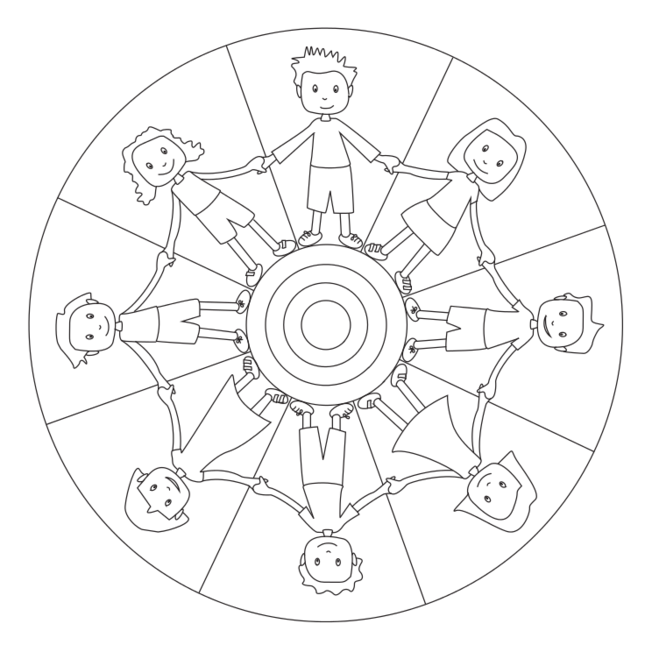  Children's Mandala for pre-K, kindergarten and elementary school 