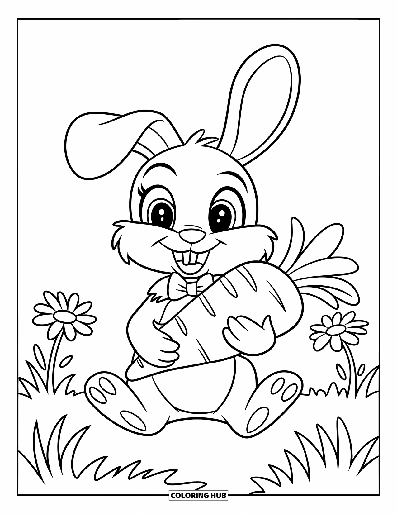  115+ Hasen Ausmalbilder für Kinder & Erwachsene (Kostenlose PDFs zum 